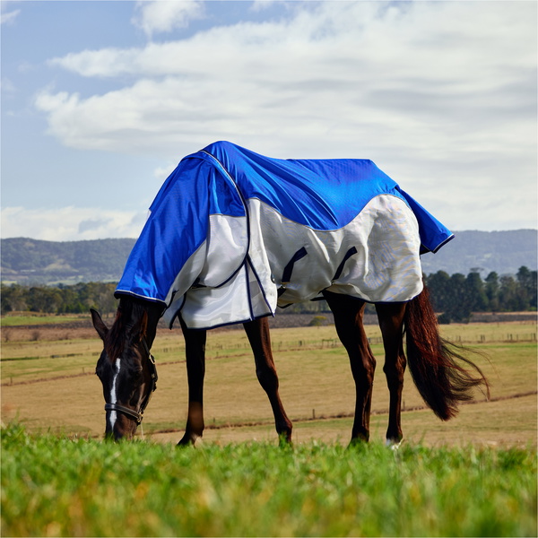 2026 WeatherBeeta Comfitec Duo Shield Detach-A-Neck 1030087 - Blue / Silver / Navy